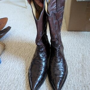 Rios of Mercedes Dark Brown Cowboy Boots